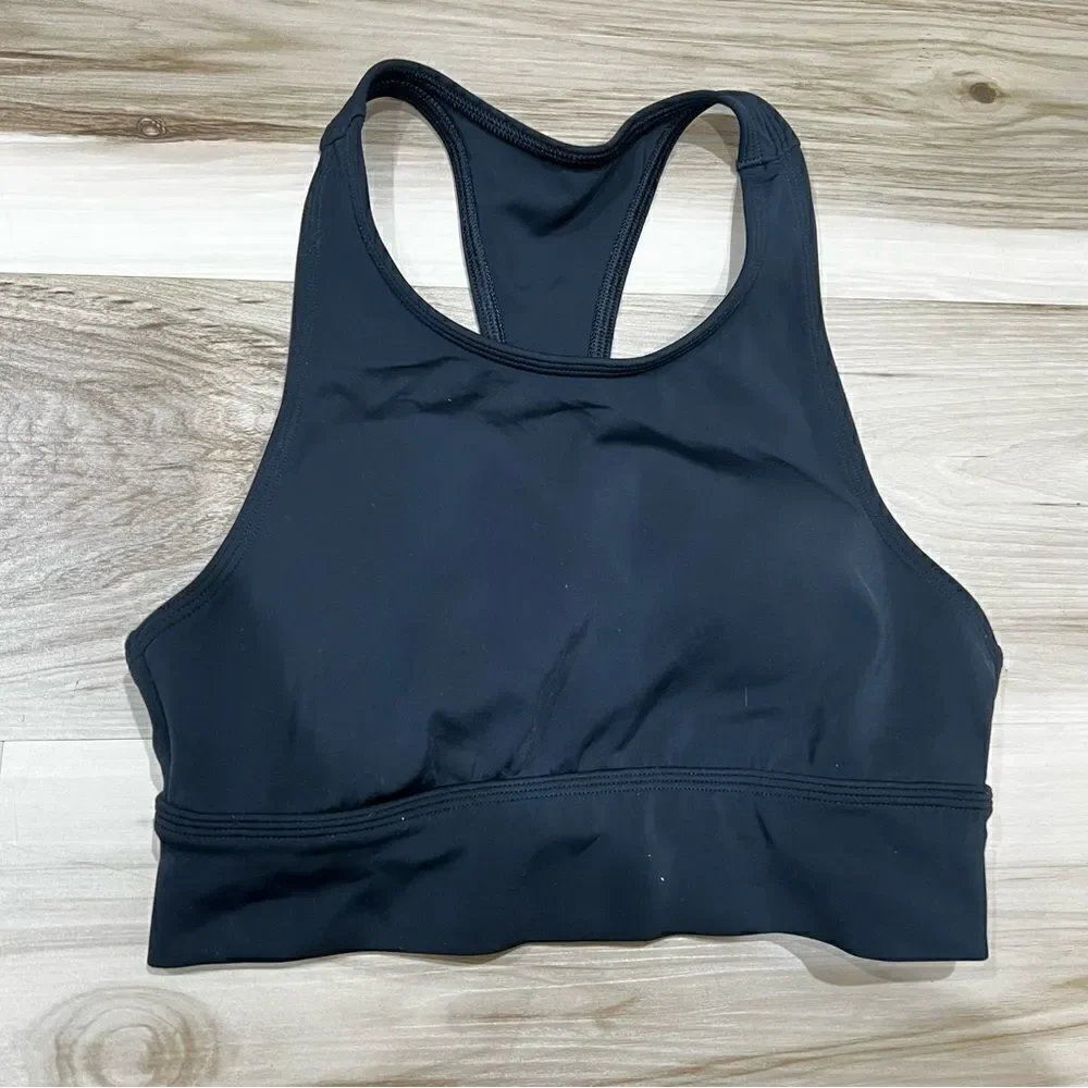 Aerie Chill Play Move Black Sports Bra Women’s Small